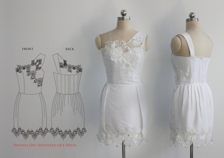 White Daniela Dress